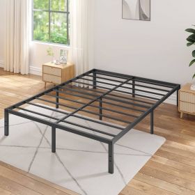 16-inch Heavy Duty Metal Bed Frame with 3,500 lbs Weight Capacity (size: Cal King)