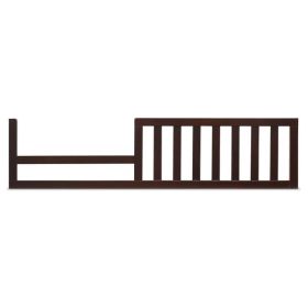 SF Home Solid Wood Toddler Bed Rail - Crib Sold Separately (Color: Espresso)