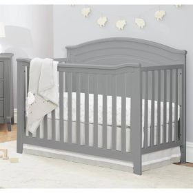 SF Home Solid Wood Convertible Crib - Toddler Bed Sold Separately (Color: Grey)