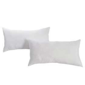 Set of 2 -Bed Pillow with Plush Polyester Fill and 2 Pillowcases (size: King Size)