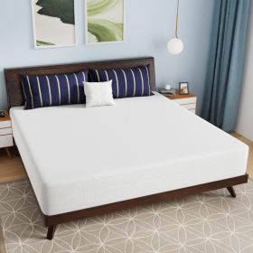 12-inch Charcoal Infused Memory Foam Mattress with Removable Cover (size: King Size)