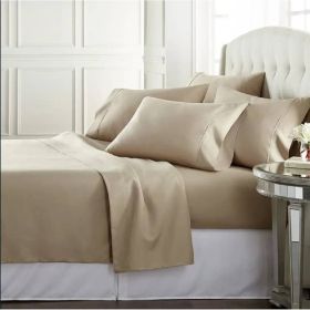 Taupe 100-Percent Egyptian Cotton 1000 Thread Count 4-Piece Sheet Set (size: Full Size)